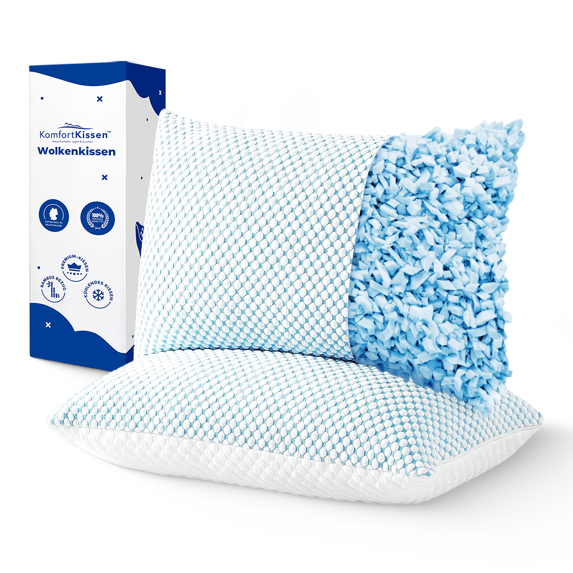 Wolkenkissen - Polštář z paměťové pěny Premium - výškově nastavitelný